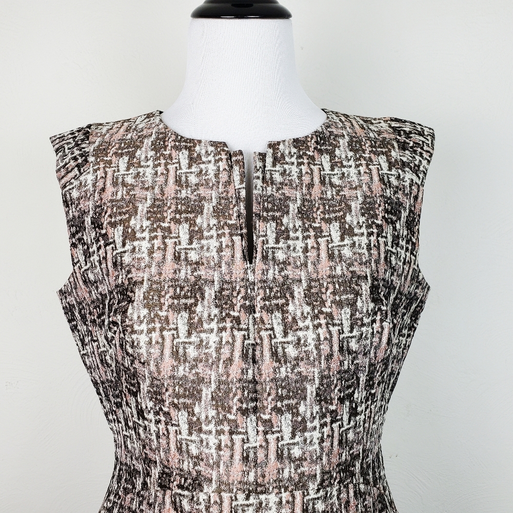 Lafayette 148 Dress Sheath Jacquard Designer Luxury Career Office Sophisticated - Picture 4 of 9